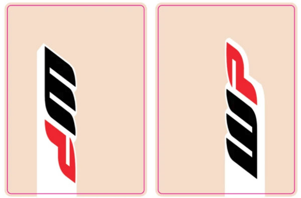 WP Fork Tube Decals | Clear